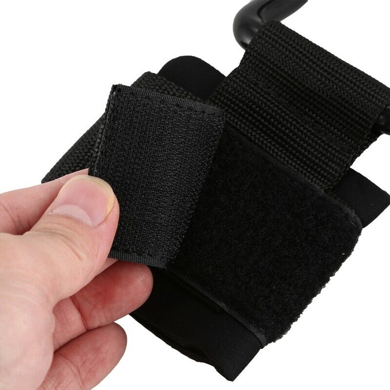 1 Pair Of Weightlifting Hook Training Gym Grip With Thick Strap Wrist Suppo O6U4
