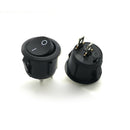 5* 2-PIN ON-OFF SPST Round Dot Boat Car Rocker Toggle Switch&Waterproof Cover