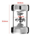 Computer Water Cooling Flow Meter Metal Covers Filter for Soft Hard Tube