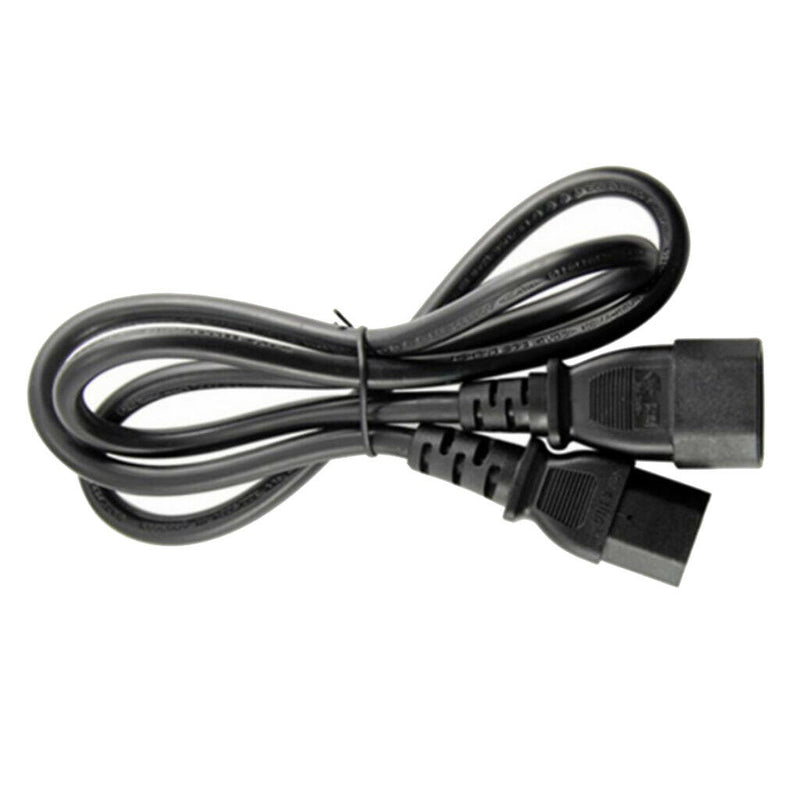 New PVC IEC320 C14 Male to C13 Female Power Adapter 100cm UPS Server Kit