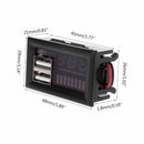 Digital Car Motorcycle 12V Voltmeter Voltage Battery Panel Meter w USB 5V Output