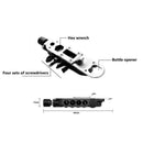 Multi-use Portable Combination Screwdriver Toolkit Set with LED Flashlight