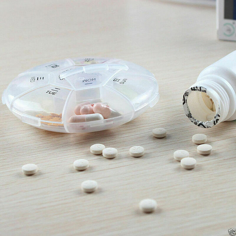 7 Slot Tablet Pill Medicine Box Holder Storage Organizer Container 2017 P5O1