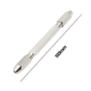 Double Head Chuck Pin Vice Handle Mini Hand Drill Walnut Perforated Tools PCB