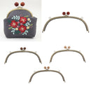 Metal Kiss Clasp Lock Arch Frame for Wallet Bag Sewing Handbag 24.5cm Red