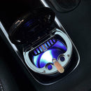 Car Auto Accessory Ashtray LED Light Ash Cup Cylinder Holder w Compass A