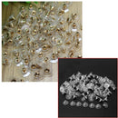 100Pcs Round Earnuts Earring Studs Backs Stoppers Golden for Lady Girls UIL