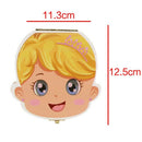 English/Spanish/French Language Wood Baby Girl Tooth Organizer Boxes Save D