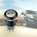 19mm Momentary BLUE LED Marine Car Stainless Horn Push Button Light Switch DC12V