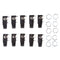 10x 4PIN 1/4 '' 6.35mm / 6.5mm Female Connector Jack Audio Mono Jack