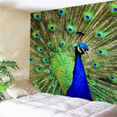 Wall Tapestry Hanging Bedspread Towel Throw Blanket Dorm Peacock 78inch