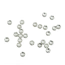 25 x 8MM Flower Rhinestone Rondelle Round Bead Spacer HOT