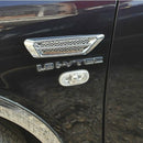 2pcs Universal Chrome Car Auto SUV Air Flow Fender Side Vent Decor Stickers DIY