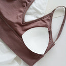 5 Pieces Ladies V Neck Padded Bralette Beach Comfort Bra Bustier Sport