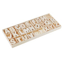 Unpainted Wooden Number Alphabet Letter Tray Wood Craft Shapes Embellishment