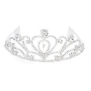 Fashion Wedding Party Bride Crown Rhinestones Headband with Comb Tiara Whit X2J4