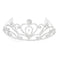 Fashion Wedding Party Bride Crown Rhinestones Headband with Comb Tiara Whit X2J4