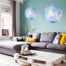 Iridescent Hanging Decorations Round Decorative Folding Fans Rainbow Shine  B3J4