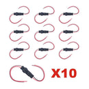 10 Sets 2Pin Car Waterproof Electrical Connector Plug with Wire Marine