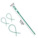 100 Pieces Adjustable Garden Plant Twist Ties, 6.7 Inch Flexible Plastic Tw L2E1
