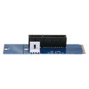 M.2 NGFF SSD to PCI-E 4X Converter Adapter Card with Power Cable(Blue)