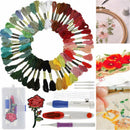 DIY Embroidery Knitting Punch Needle Pen Magic Sewing Tool Kit+50 Threads Set//