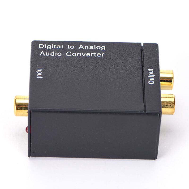 Optical Coaxial Toslink Digital to Analog Audio Converter Adapter RCA L/R 3C