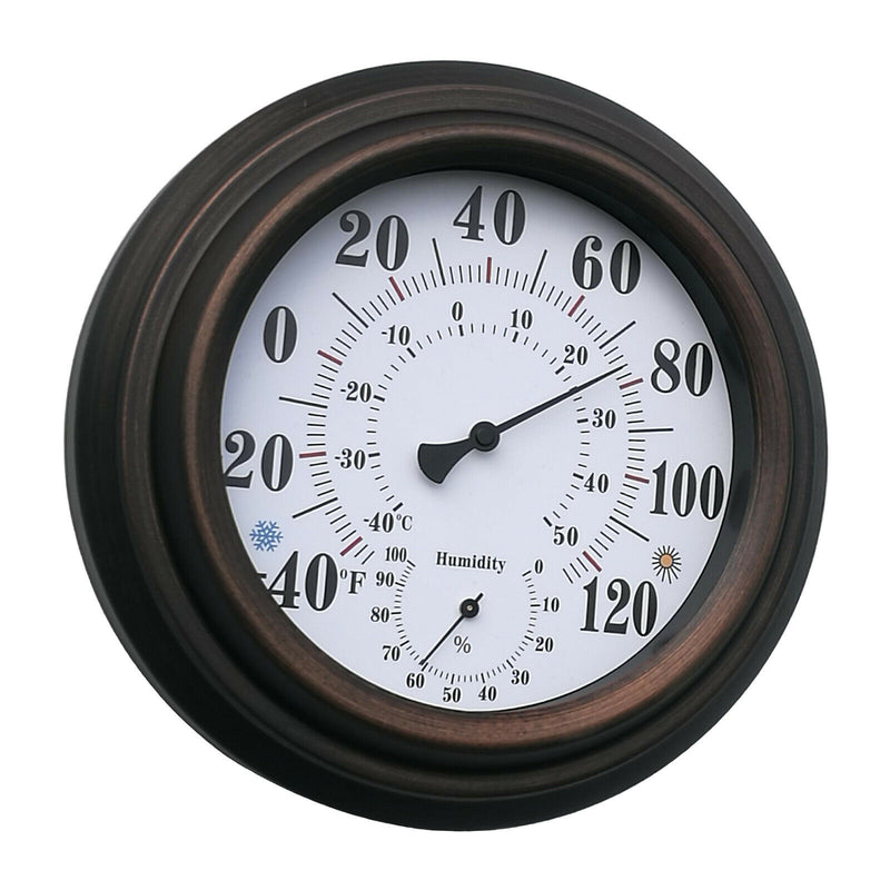 Iron Thermometer Hygrometer Temperature Humidity Monitor Meter Gauge