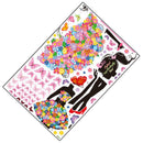 Removable Umbrella Girl Vinyl Wall Art Stickers / Wall Decals/ Wall Graphics