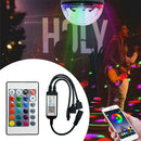 Bluetooth Phone APP Dimmer LED RGB Controller w/24 Keys IR Remote Control