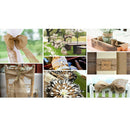 10Meter 4cm Faux Jute Hessian Burlap Ribbon Rustic Weddings Belt Strap Craft