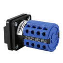 LW28-20M08/4 3 Position Rotary Cam Changeover Switch Ui 550V Ith 20A, Blue+SE8Q7