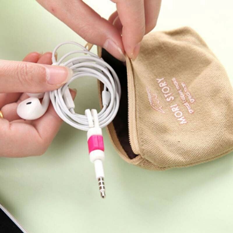 Mobile phone earphone cable Protective sleeve receives wire machine Charger3JC+
