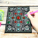 DIY Mandala Special Shaped Diamond Painting 50 Pages Notebook A5 Sketchbook