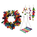 5PCS String of Balls Bells Rope Swing Perch for Small Animal Hamster Squirrel