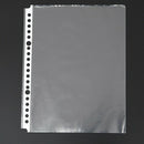 Pack of 200 A5 Clear Punched Pockets - Plastic Poly Folders C9V1