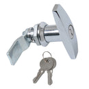 2 Set Garage Door Lock T Handle w/4 Keys - Universal Replacement