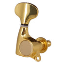 1 Set 3R3L Tuning Pegs String Tuners for Electric Acoustic Guitar, Golden
