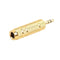 4X 6.35mm Plug to 3.5mm M/F Audio Adapter Converter Connector for Headphone