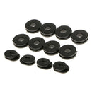 12x Black Rubber Side Cover Grommets For Motorcycle Car