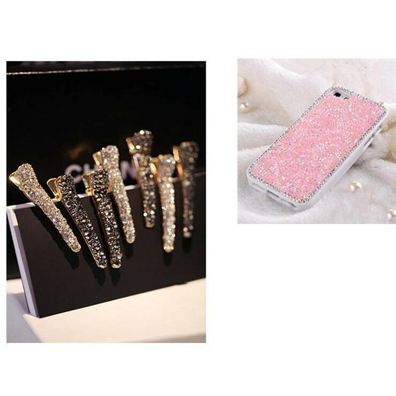 1 Yard Crystal Rhinestone Iron on Applique Chain Banding Trim Ribbon Crafts