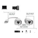 USB Cable Extension Extender Up to 150Ft USB to CAT5 RJ45 LAN Cable Adapter