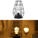 Creative Retro Iron Wine Jug Art Hollow Table Lamps Reading Lamp LED Night
