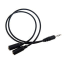 Audio Jack Y Cable 3,5mm Jack Plug Stereo at 2 x 3.5 mm Stereo Jack Socket  K1E2