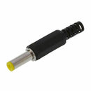 5.5mm x 2.5mm DC Power Plugs Male Barrel Connectors Black 6Pcs X2S5