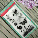 Feather Flower Silicone Clear Transparent Seal DIY Sheet Stamp Photo Album