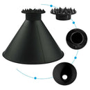 2pcs Car Windshield Magic Ice Scraper Cone Shaped Auto Snow Remover (Black) A
