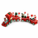 Funny Wood Christmas Gift Xmas Mini Train Decoration Decor Gift O3Q7