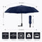 12 Ribs Windproof Travel Umbrella With Teflon Canopy, Lengthened Handle Wit T3G6
