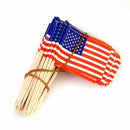 Americans Flags 50pcs Cake Decoration Rods for Cupcake. R1J3